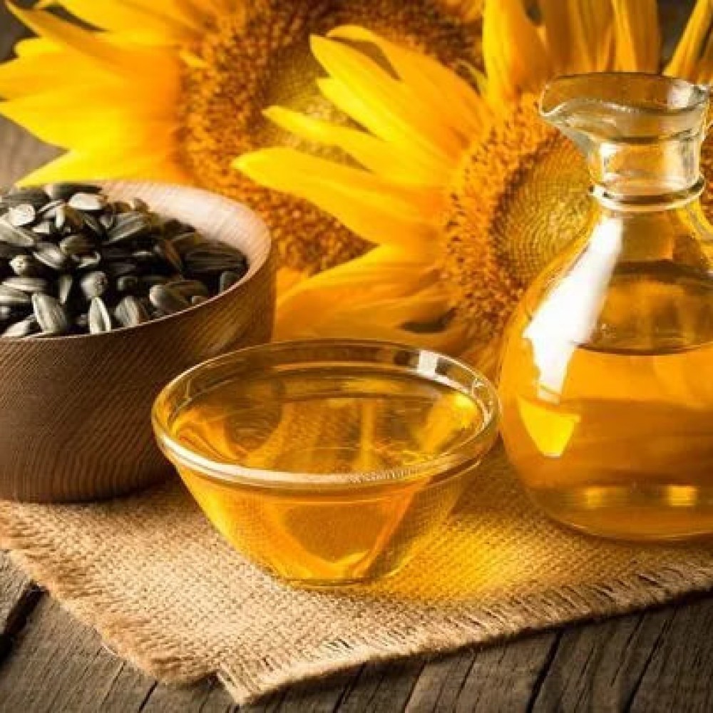 Crude sunflower oil